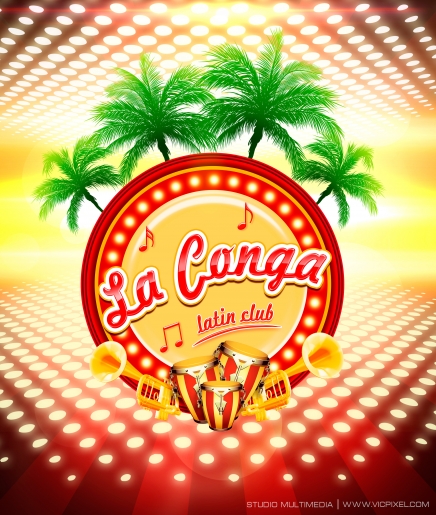 Logotipo La conga Latin Club